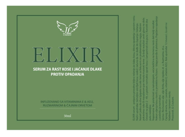 ELIXIR - serum za rast kose i jačanje dlake - protiv opadanja