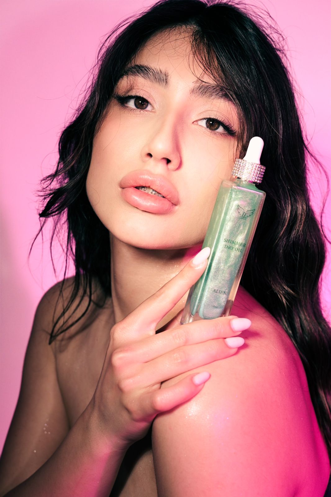 Suvo ulje za telo i kosu sa šljokicama - Image 4